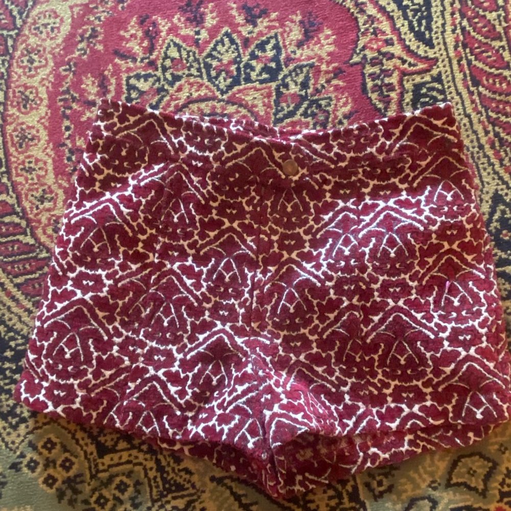 Red and White shorts